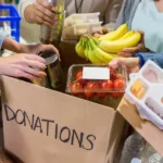 Charitable giving as a family tradition image showing parents and children discussing generosity, values, and long-term legacy goals.